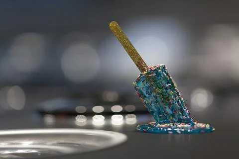 Popsicle melting Foto stock