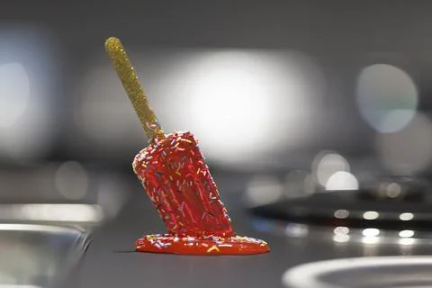 Popsicle melting Foto stock