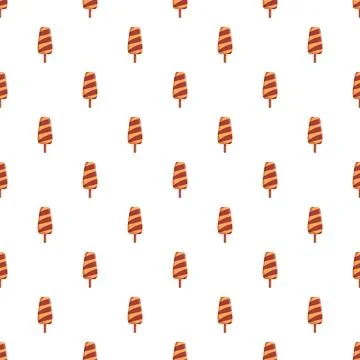 Popsicle pattern creating a sweet dessert background Illustrazione stock