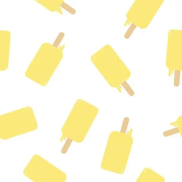 Popsicle Seamless Pattern or Background Stock Illustration