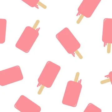 Popsicle Seamless Pattern or Background Stock Illustration