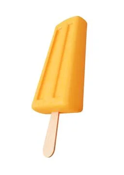 Popsicle on a stick isolated on white background Stock Illustration