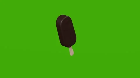 Popsicle on a stick rotates on a green screen Stock Footage 279078998