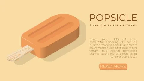 Popsicle template. Ilustración de archivo