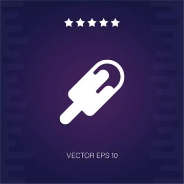 Popsicle vector icon Stock Illustration