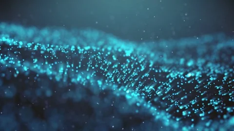 Popular Abstract background shining blue dust particles stars sparks wave loop Stock Footage 111144844
