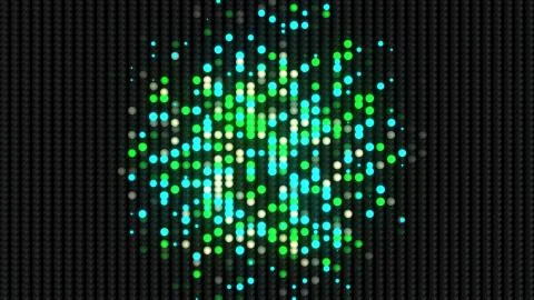 Popular Abstract led wall light Futuristic digital wave background 3d animati Stockillustratie