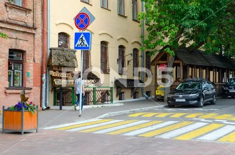 Popular cafe Talaka in Rakovskoye suburb, Minsk, Belarus Stock Photos