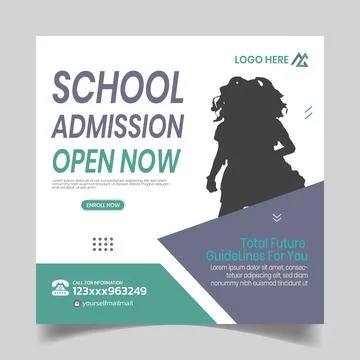 Popular Creative Education Post Design Templates Stock Illustration