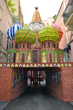 Popular Holidays, set of streets Stock Photos