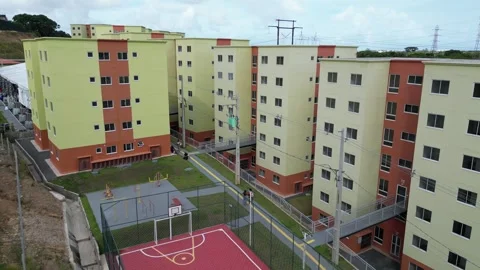 Popular housing program Vídeo Stock 332313465