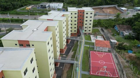 Popular housing program Vídeo Stock 332313504