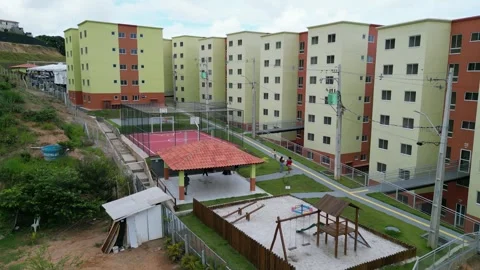 Popular housing program Vídeo Stock 332313505