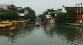 Popular Icon Travel Attraction Nanjing Fuzimiao Riverside Tour Boat Passing Day HD Footage