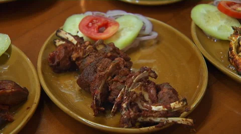 Popular Mutton Dish Of India Stock Footage 52531920