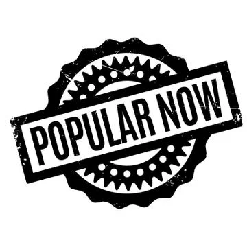 Popular Now rubber stamp Stock Illustration