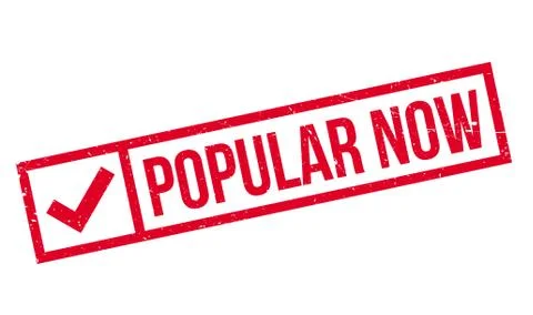 Popular Now rubber stamp Stock Illustration