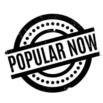 Popular Now rubber stamp Stock Illustration