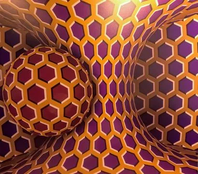 Popular optical illusion designed to appear as though it is moving or shiftin Stock Photos
