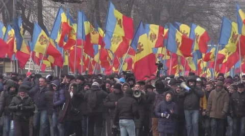 Popular protest, dissatisfied with the crowd Stock Footage 59760779
