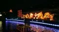 Popular Sightseeing Nanjing Decorative Dragon Illuminated Chinese Night Lights HD Footage