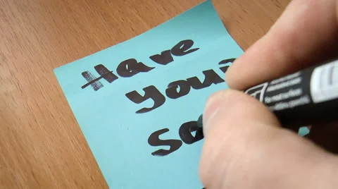 Popular slogan written in a notebook Stock Footage 68350108