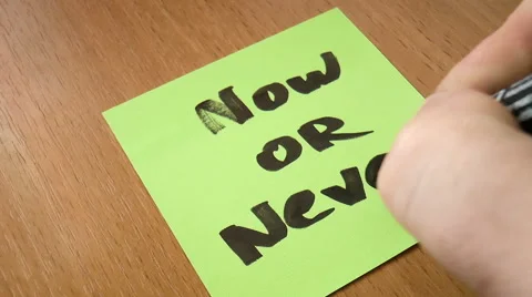 Popular slogan written in a notebook Stock Footage 68386296