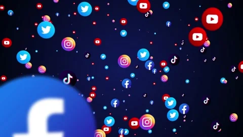Popular Social Networks Cloud Data Network 스톡 동영상 165331422
