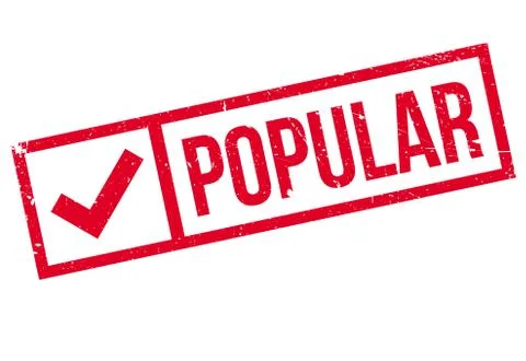 Popular stamp Stock Illustration