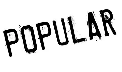 Popular stamp Stock Illustration