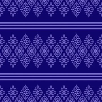 Popular Thai pattern for Thai textile industry Stock Illustration
