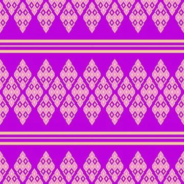 Popular Thai pattern for Thai textile industry Stock Illustration