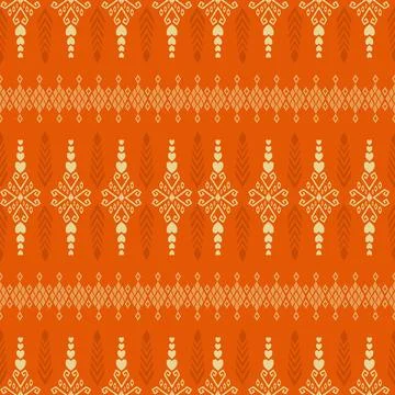 Popular Thai pattern for Thai textile industry Stock Illustration