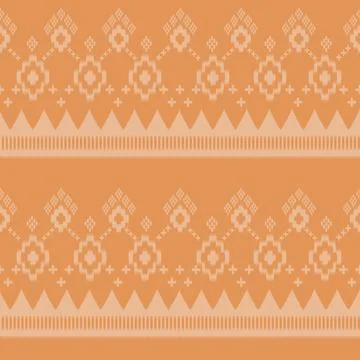 Popular Thai pattern for Thai textile industry Stock Illustration