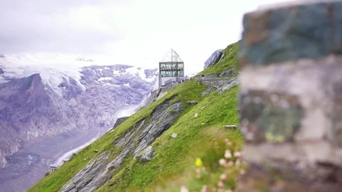 Popular viewpoint on Grossglockner High Alpine Road, scenic drive in Austria Stock Footage 322077631