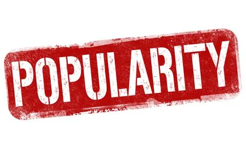 Popularity grunge rubber stamp Stock Illustration