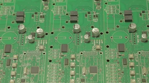 Populated printed circuit board Stock-Footage 61129367