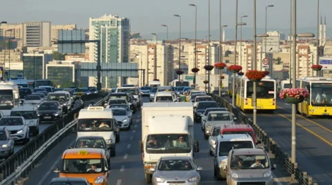Population and settlement patterns in Istanbul Stock Footage 52373002