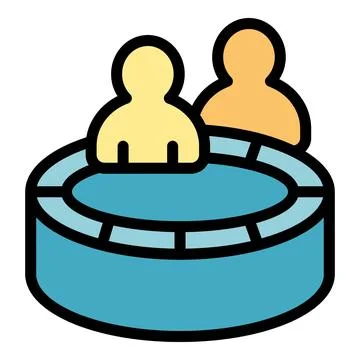 Population chart icon vector flat 스톡 일러스트