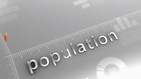 Population decreasing chart, statistic and data Vidéo 61364906