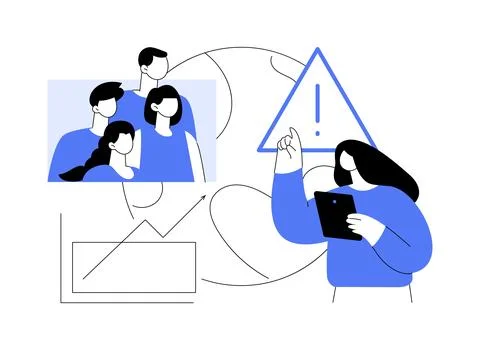 Population growth abstract concept vector illustration. Stock Illustration