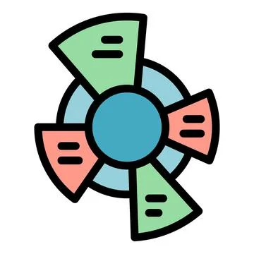 Population growth pie chart icon vector flat 스톡 일러스트