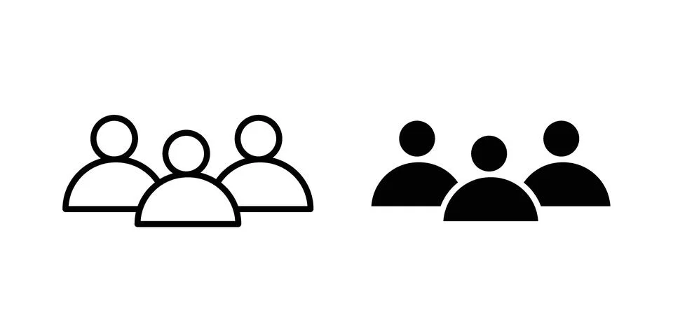 Population icon design. Simple Vector illustrations.. Stock Illustration