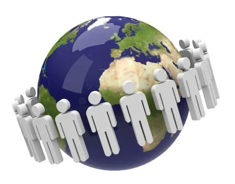 The population Stock Illustration