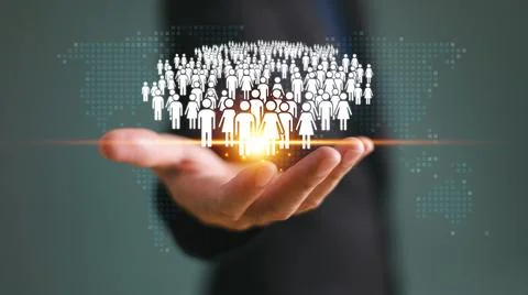 Population rate factor decline crisis concept. Increase birth rate infographi Stock Photos