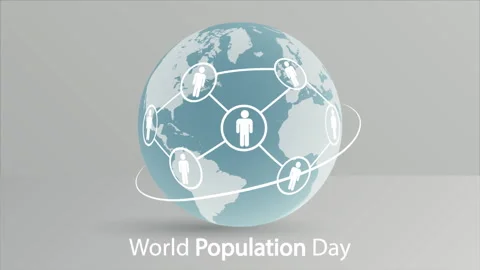 Population world day people globe Stock Footage 337726779