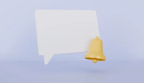 Popup Blink Notification Icon with Bell Ilustración de archivo