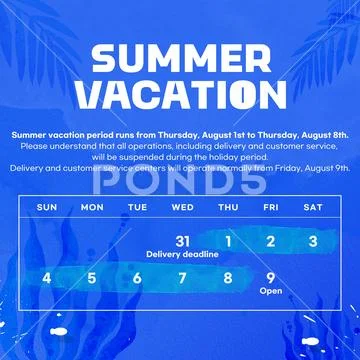 Popup summer holiday PSD Template