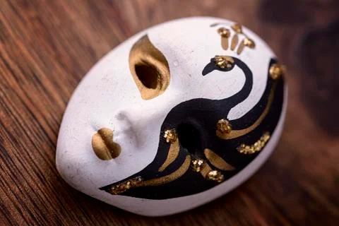 Porcelain carnival mask Foto stock