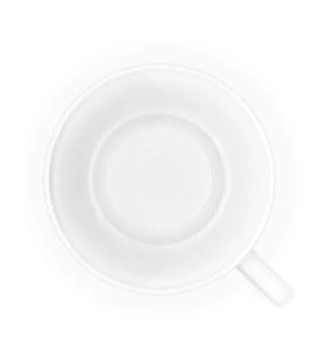 Porcelain cup top view vector illustration Stock Illustration